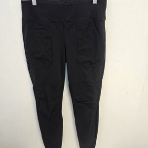 Women Carhartt Fitted Utility Black Pants Size Small 4/6 Workwear Midweight Q326